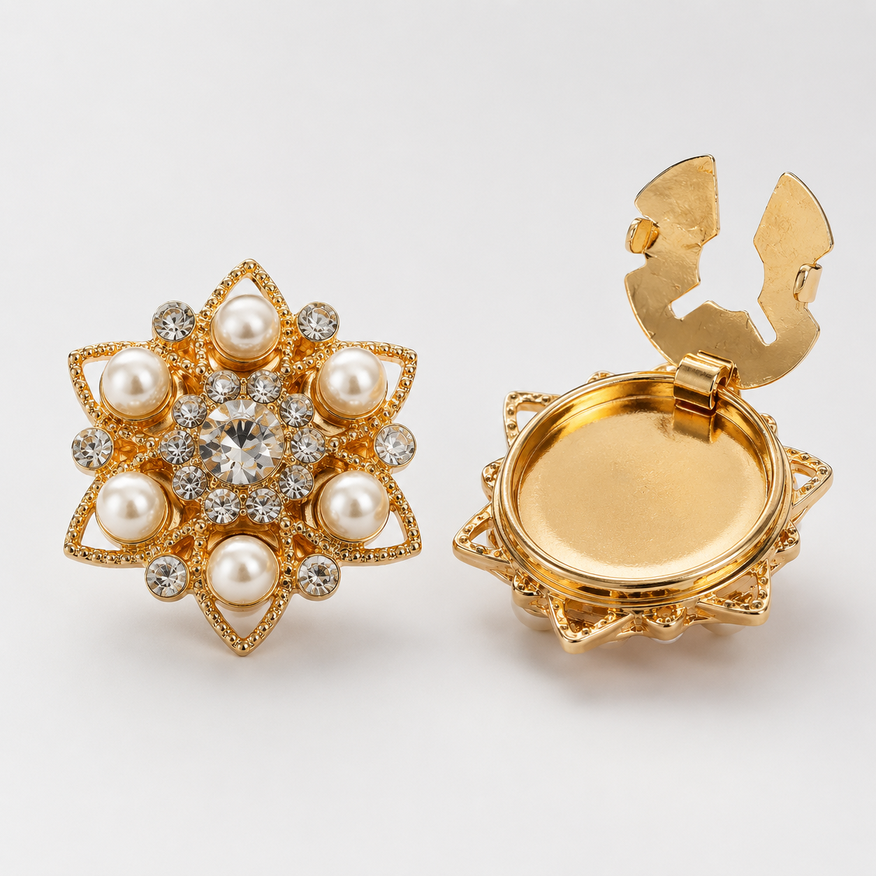 Crystal Pearl Star - 1 set