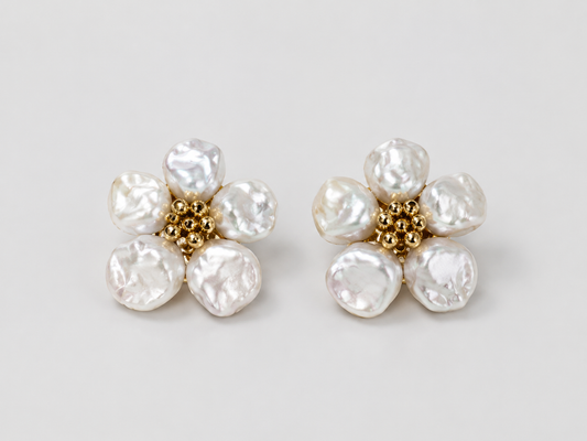 Baroque Pearl Flower - 1 Set